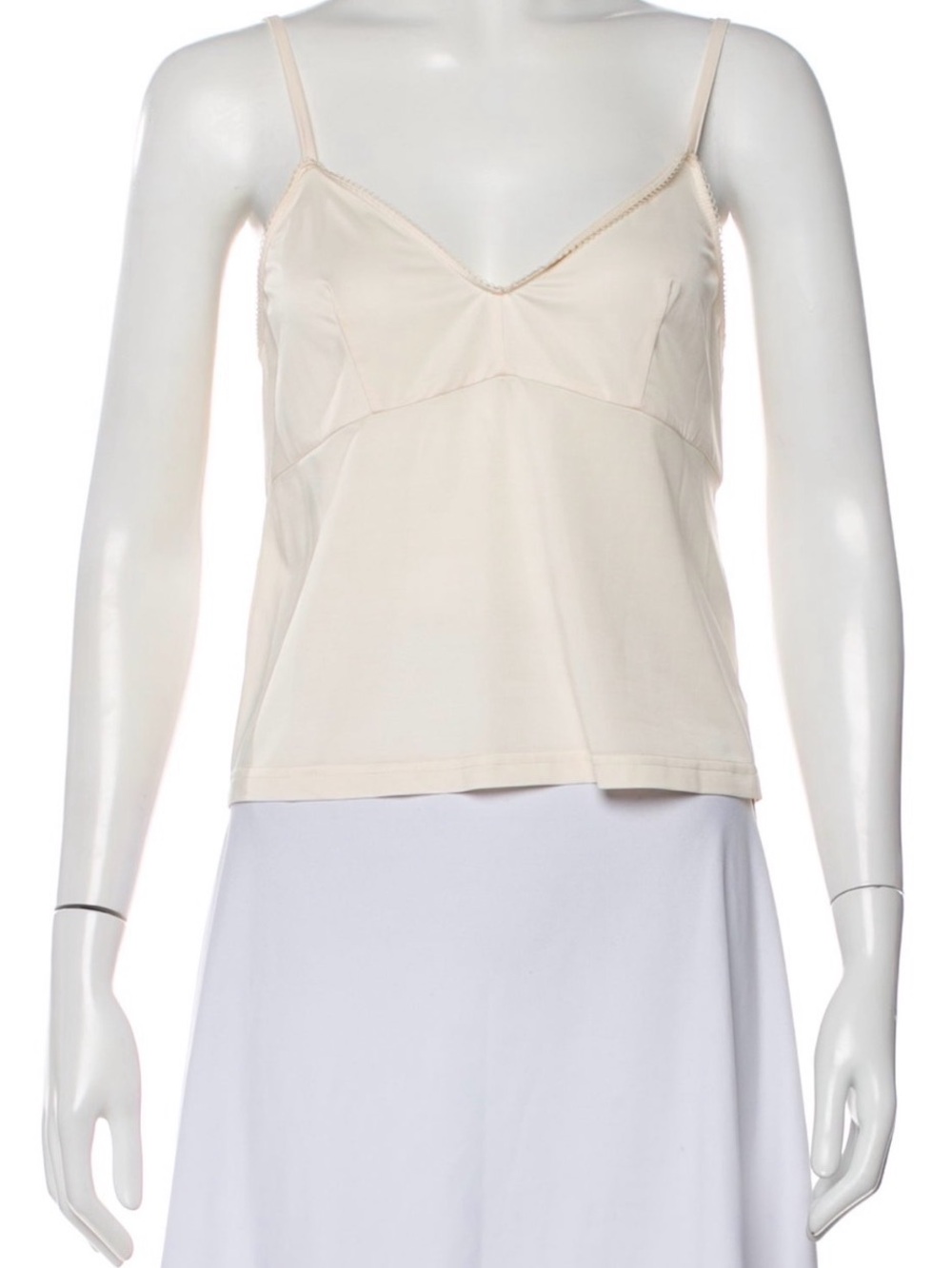 NWOT Zimmermann Cream V-Neck, Lace-Trim Camisole